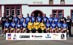 Das Bundesliga-Team der HSG Blomberg-Lippe freut sich auf die anstehende Saison, in der frühzeitig der Klassenerhalt unter Dach und Fach gebracht werden soll. Foto:brink-medien