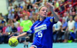 Franziska Müller möchte heute auch gegen den Thüringer HC treffen. Foto: brink-medien